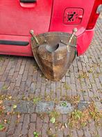 Patina schild en helm, Ophalen of Verzenden