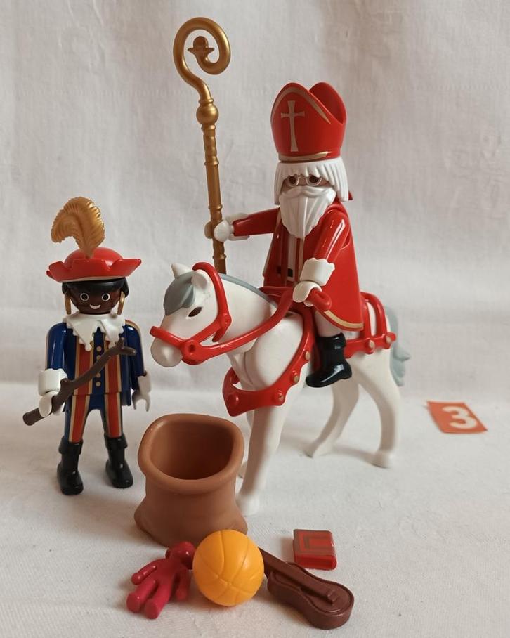 Playmobil Sinterklaas met Ozosnel en zwarte Piet set 4893, Kinderen en Baby's, Speelgoed | Playmobil, Zo goed als nieuw, Ophalen of Verzenden