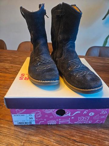 Muyters seude blauwe meisjes laarsjes maat 33 beschikbaar voor biedingen