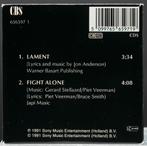 3,5 Inch CD Piet Veerman (the Cats) Lament / Fight Alone, Verzenden, 2000 tot heden, Zo goed als nieuw