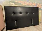 Degelijk hoofdbord 160 breed zwart kunstleer/skai, Huis en Inrichting, 100 cm, Zo goed als nieuw, Zwart, Ophalen