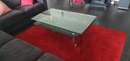Salontafel van Glas, Ophalen, Gebruikt, 100 tot 150 cm, 50 tot 100 cm