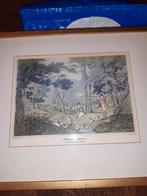 Antieke Jachtprenten - Set van Twee, Antiek en Kunst, Kunst | Etsen en Gravures, Ophalen of Verzenden