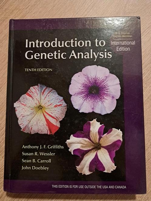 Introduction to Genetic Analysis, 10th Edition, Boeken, Studieboeken en Cursussen, Zo goed als nieuw, WO, Beta, Ophalen of Verzenden