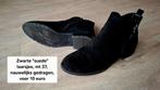 Zwarte "suède" enkellaarsjes, maat 37, Zwart, Lage of Enkellaarzen, Ophalen of Verzenden, Zo goed als nieuw