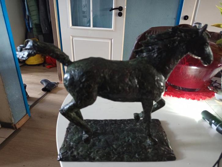 Bronzen paard sculptuur, jaren '60/'70, Antiek en Kunst, Kunst | Beelden en Houtsnijwerken, Ophalen of Verzenden