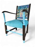 Vintage stoel, nieuw gestoffeerd, Antiek en Kunst, Ophalen