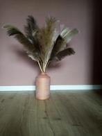 Beige vaas met Pampas pluimen - Hoogwaardig!, Huis en Inrichting, Woonaccessoires | Vazen, Overige materialen, Overige kleuren
