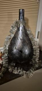 Decoratieve stenen kruik / vaas antracietzilver kleur, Huis en Inrichting, Woonaccessoires | Vazen, Ophalen, Steen, Zwart, Zo goed als nieuw