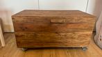 Mooie houten kist met wieltjes, Ophalen, 50 tot 100 cm, Zo goed als nieuw, Minder dan 50 cm