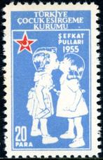 Turkije ZC-185-pf - Dwangtoeslag voor kinderhulp, Postzegels en Munten, Ophalen of Verzenden, Republiek Turkije, Overige landen