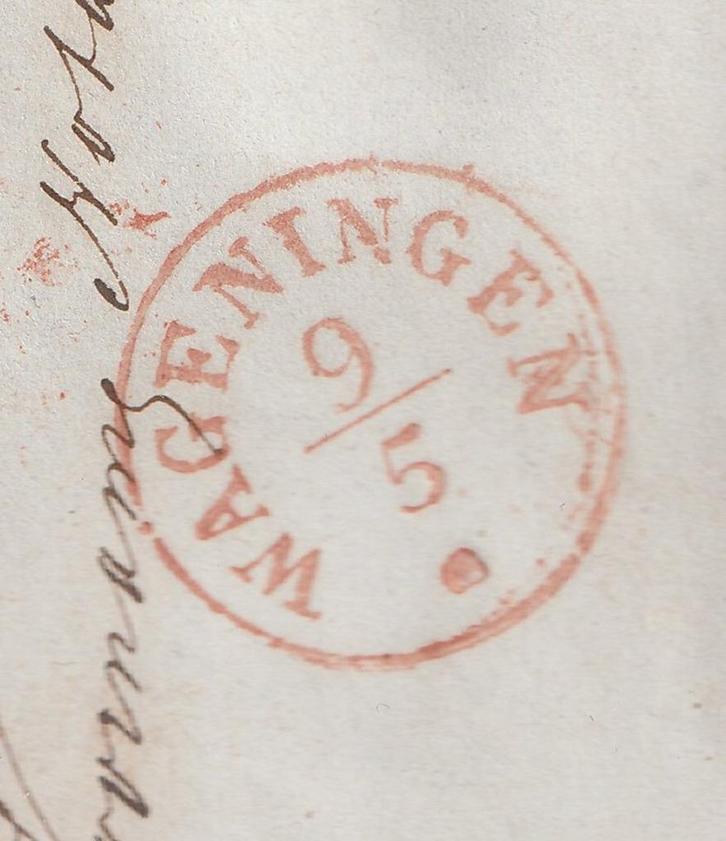 Roodstempel wageningen 1851 poststuk vouwbrief, Postzegels en Munten, Brieven en Enveloppen | Nederland, Envelop, Verzenden