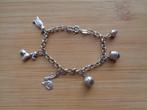 zilveren armband met 6 vintage bedels [306], Ophalen of Verzenden, Zo goed als nieuw, Met bedels of kralen, Zilver
