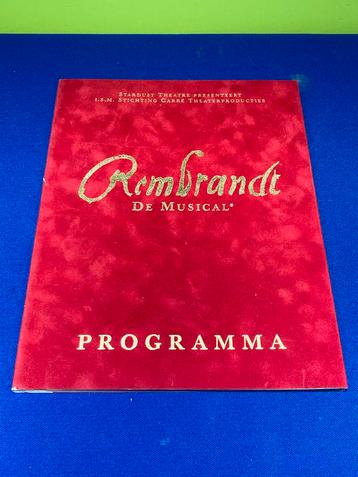 Rembrandt de Musical - Programmaboek Carré 2006 beschikbaar voor biedingen