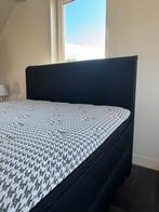 Boxspring 140x200 zwart, Ophalen, Zwart, Tweepersoons, 140 cm