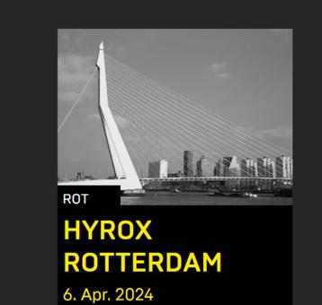 (2x) Hyrox Rotterdam 6 april - Men solo
