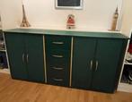 Donkergroene Kledingkast - Opgeknapt, Huis en Inrichting, Kasten | Dressoirs, Ophalen, Gebruikt, 200 cm of meer, Modern
