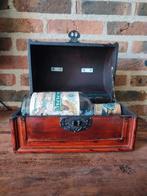 Mooie fles drank koffietje/ kistje, Ophalen of Verzenden, Zo goed als nieuw, Minder dan 50 cm, Minder dan 5 flessen