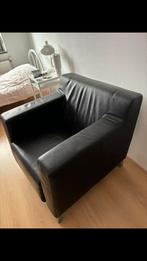 Leren montel stoel, Huis en Inrichting, Eenpersoons, 75 tot 100 cm, Ophalen of Verzenden, Zo goed als nieuw