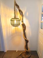 Landelijke staande lamp van drijfhout, Stoer sober robuust landelijk drijfhout, Nieuw, Ophalen of Verzenden, 150 tot 200 cm