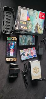 Nintendo Switch oled zelda edition + games, Ophalen of Verzenden, Zo goed als nieuw, Switch OLED
