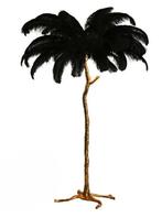 Prachtige vloerlamp veren struisvogellamp 170 cm, Huis en Inrichting, Lampen | Vloerlampen, Ophalen, Zo goed als nieuw, 150 tot 200 cm