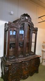 Rijk bewerkte antieke barok vitrine, Ophalen