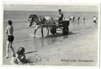 Katwijk aan Zee - Strandgezicht, Verzamelen, Ansichtkaarten | Nederland, Verzenden, 1940 tot 1960, Gelopen, Zuid-Holland