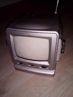 Vintage portable zwart/wit tv met ingebouwde Am/Fm radio, Audio, Tv en Foto, Televisies, Ophalen of Verzenden, Zo goed als nieuw