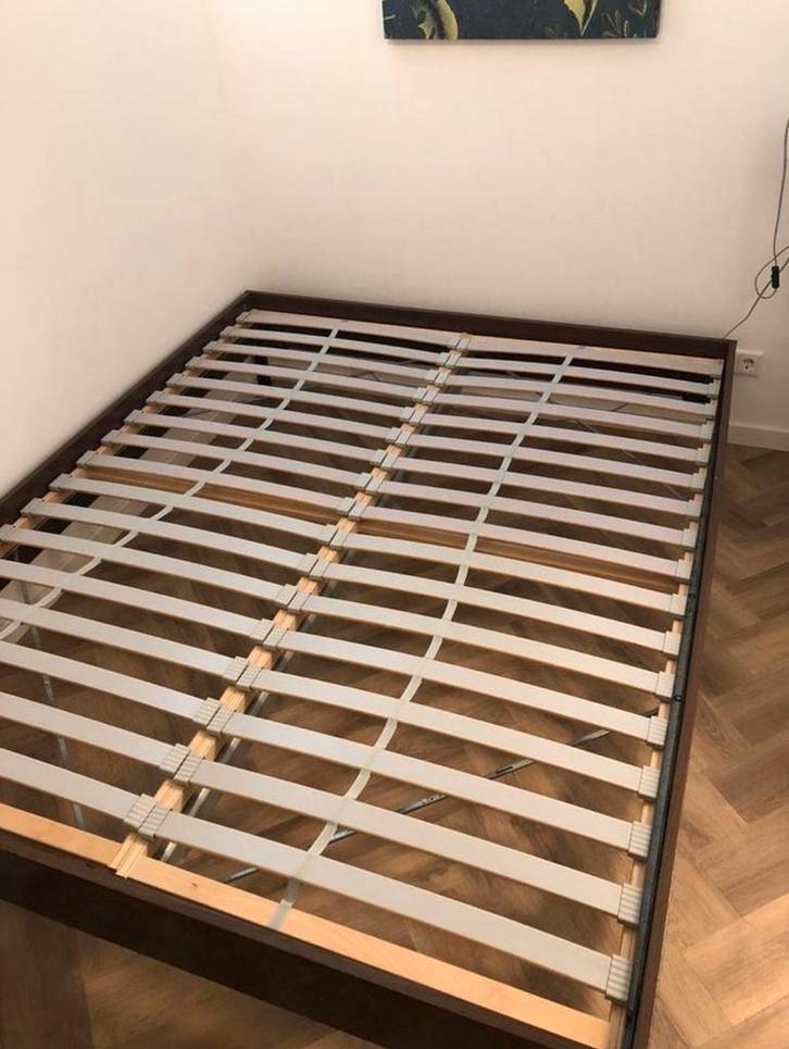 Mooie Ikea bed incl. lattenbodems, goede matras, 140x200 cm, Huis en Inrichting, Slaapkamer | Bedden, Gebruikt, Tweepersoons, 140 cm