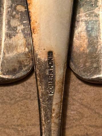 Verzilverde Gero Foren vorken in originele doos beschikbaar voor biedingen