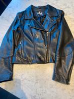 Biker jack ,zwart leer, Ophalen of Verzenden, Zo goed als nieuw, Maat 42/44 (L), Zwart