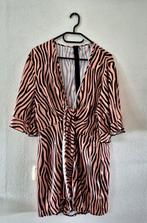 Leuke zomerse jumpsuit streep goud/zwart maat XXL 44/46, Verzenden, Nieuw, Maat 46/48 (XL) of groter, Zwart