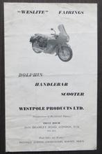 Folder Weslite Fairings - 1965 (Engels) - Triumph / BSA, Verzenden, Triumph