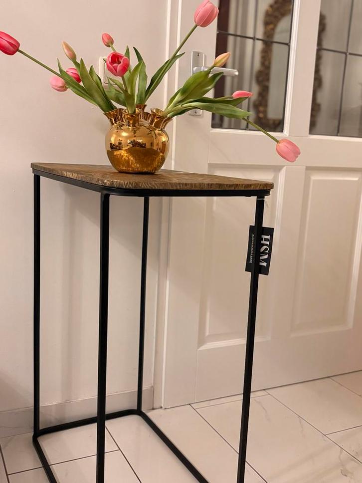 Set van 2 Nestconsoles - Handgemaakt & Uniek!, Huis en Inrichting, Tafels | Bijzettafels, Nieuw, Rechthoekig, 60 cm of meer, 55 tot 75 cm