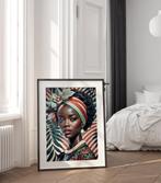 XXL Glasschilderij | African Shine - 6 sizes, Antiek en Kunst, Kunst | Schilderijen | Modern, Verzenden