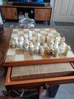 Luxe onyx/ marmeren schaakspel set compleet, Ophalen of Verzenden, Zo goed als nieuw