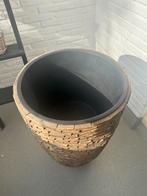 Hoge Bloempot - Hout, Tuin en Terras, Ophalen, Kunststof, Gebruikt, Minder dan 60 cm
