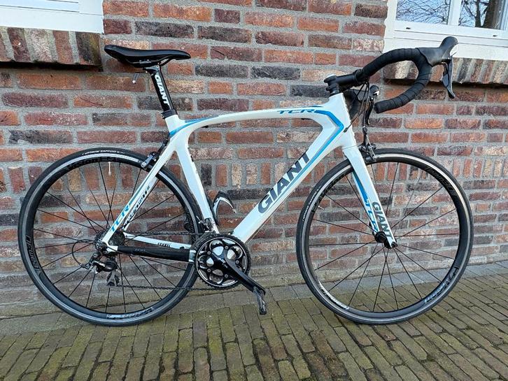 GIANT TCR Carbon racefiets – Shimano 105 – maat M, Fietsen en Brommers, Fietsen | Racefietsen, Gebruikt, Heren, Giant, 15 tot 20 versnellingen