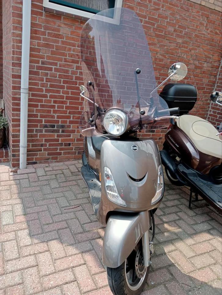 Sym Fiddle 2 bouwjaar 2017, 3163km stand, blauw kenteken, Fietsen en Brommers, Scooters | SYM, Gebruikt, Fiddle, Maximaal 25 km/u