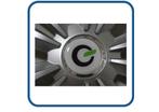 Chausson logo doming naafstickers caravan en camper 3D,Epoxy, Verzenden, Nieuw, Overige typen