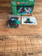 LEGO Minecraft The Swamp Adventure 21240, Ophalen of Verzenden, Zo goed als nieuw, Complete set, Lego