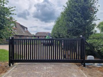 Lamellen schuifpoort 4x1 incl motor en montage beschikbaar voor biedingen