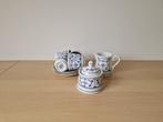 Blau Saks Jager servies - Melkkan,Suikerpot,Kopjes,Schotels, Antiek en Kunst, Ophalen of Verzenden