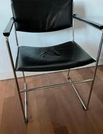 Arco design stoel leer, Huis en Inrichting, Stoelen, Gebruikt, Zwart, Leer, Ophalen of Verzenden