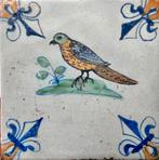 Antieke tegel vogel, Antiek en Kunst, Ophalen of Verzenden
