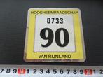 sticker Hoogheemraadschap van Rijnland 0733 90  Folie, Ophalen, Zo goed als nieuw, Bedrijf of Vereniging