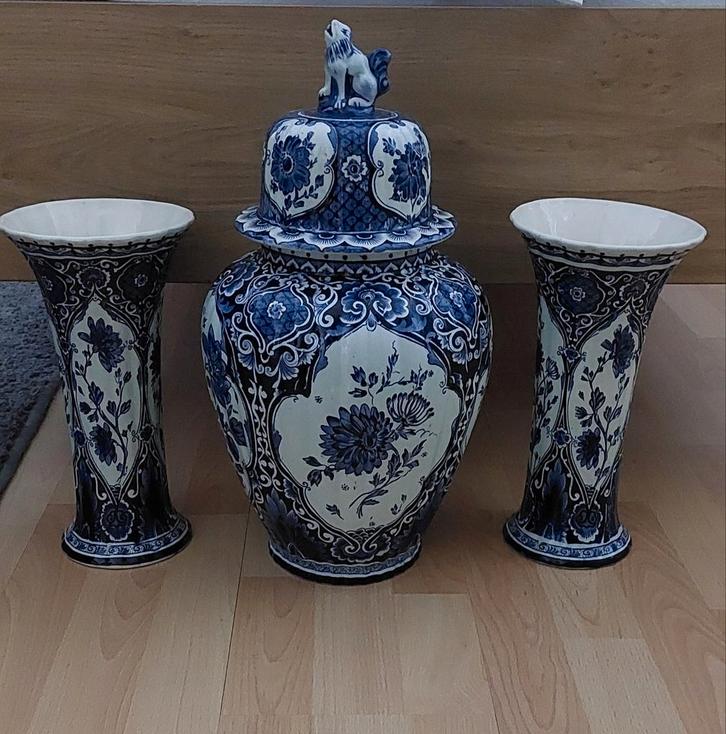 Delftsblauw Kaststel Petrus Regout & Co - Perfecte Staat, Antiek en Kunst, Antiek | Vazen, Ophalen of Verzenden