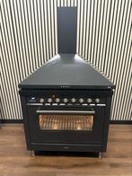 Luxe Boretti Fornuis 6 pits Incl. Afzuigkap 300 graden 90 cm, Fornello Esperta, Grill, Ophalen of Verzenden, Zo goed als nieuw