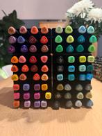 72 alcohol markers - Twinmarkers, Ophalen of Verzenden, Zo goed als nieuw, Potlood of Stift